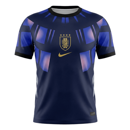 Uruguay Mens Away Soccer Jersey World Cup 2026 Navy