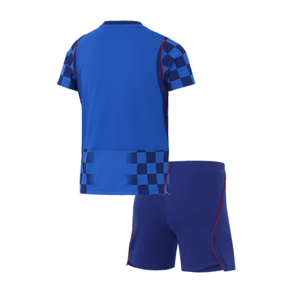 Croatia Kids Away Soccer Kit World Cup 2026 Blue