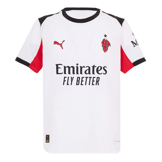 AC Milan Mens Away Soccer Jersey 2025/26 White - Player Version
