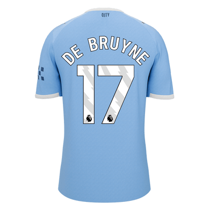 DE BRUYNE #17 Manchester City Mens Home Soccer Jersey 2025/26 Blue [PREMIUM]