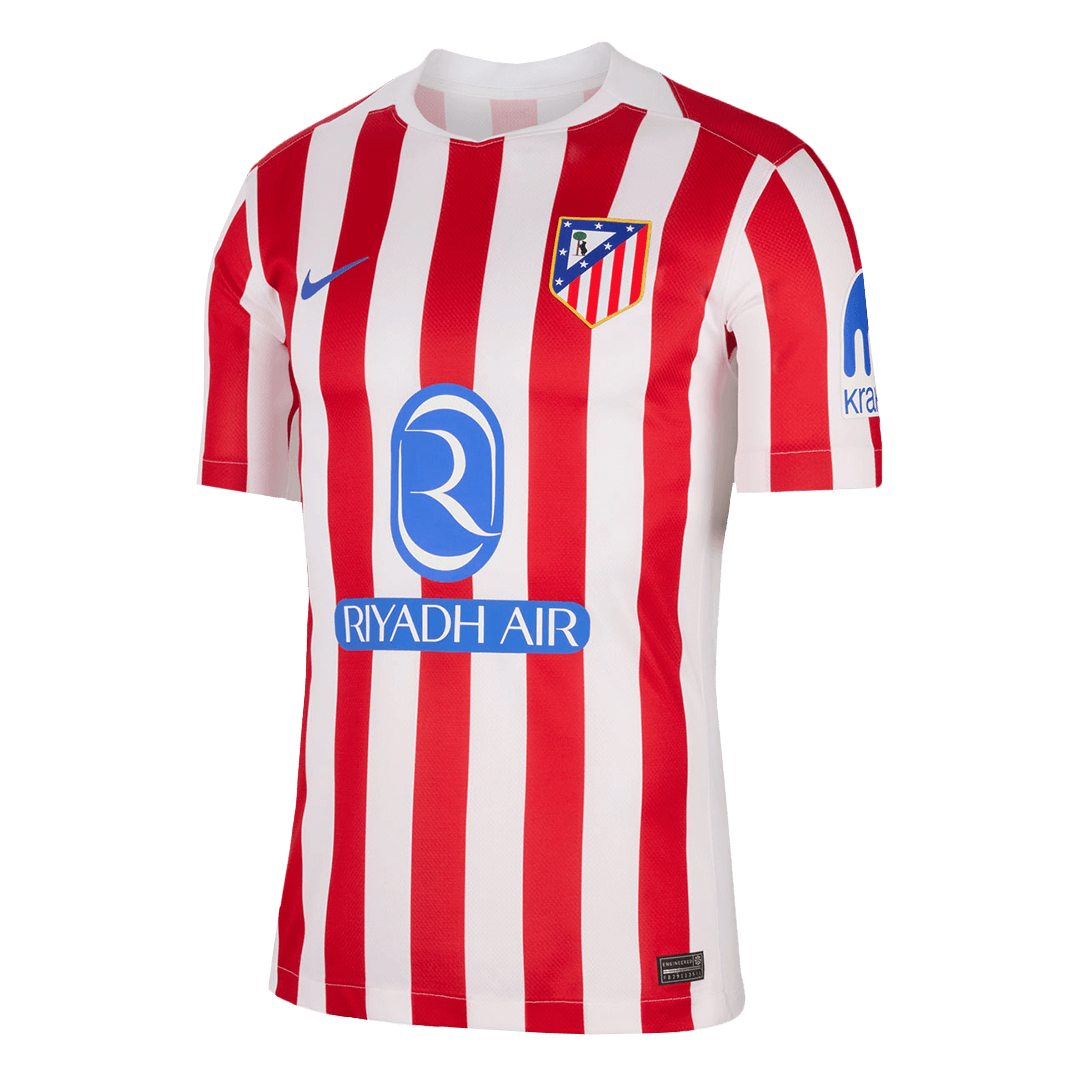 Atletico Madrid Mens Home Soccer Jersey 2025/26 Red&White