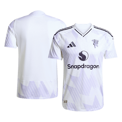 Manchester United Mens Away Soccer Jersey 2025/26 White - Player Version