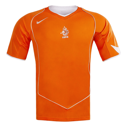 Retro Netherlands Mens Home Soccer Jersey 2004 Orange