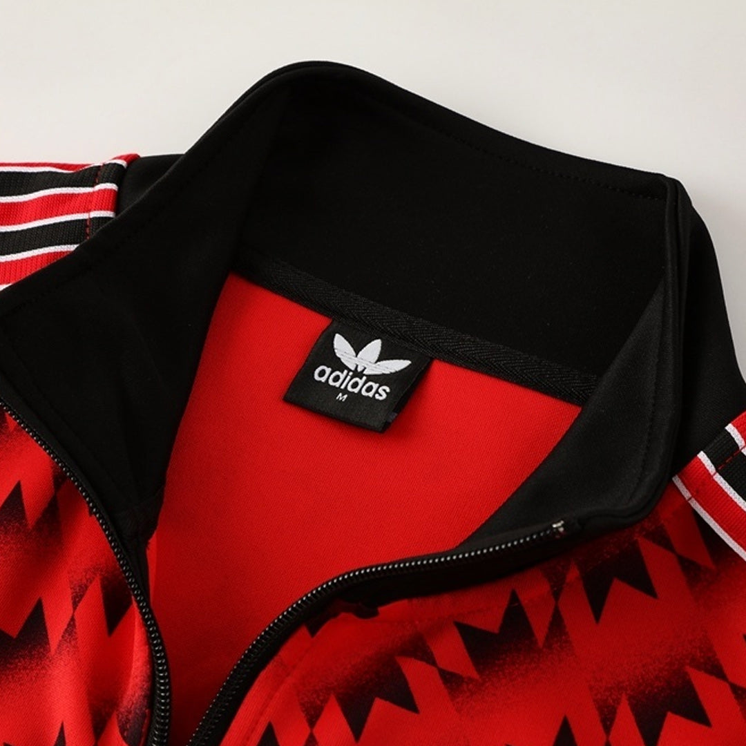 Manchester United Mens Training Tracksuit Kit 2025/26 Red&Black