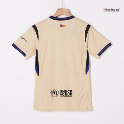 PEDRI #8 Barcelona Mens Away Soccer Jersey UCL 2025/26 Yellow - Player Version