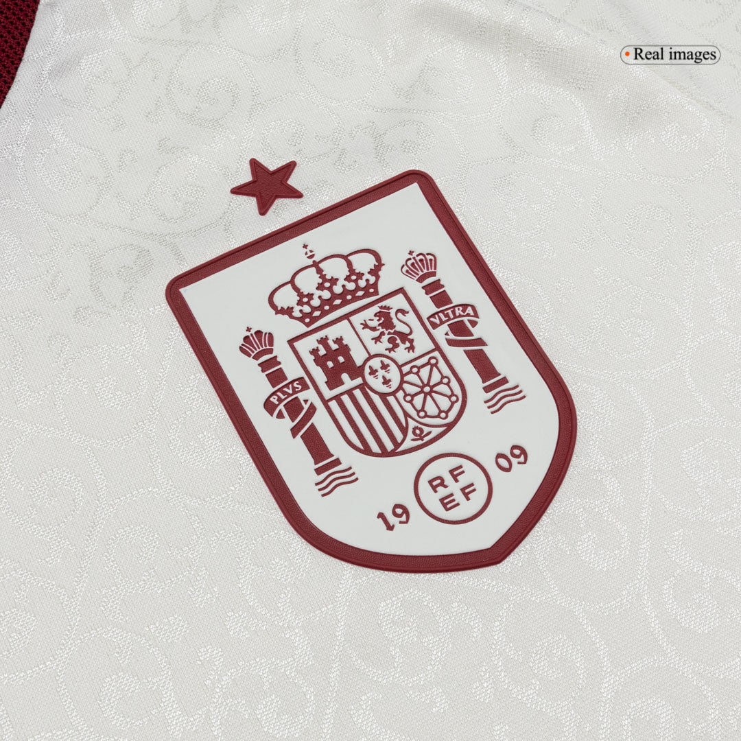 Spain Mens Away Soccer Jersey World Cup 2026 White - Player Version