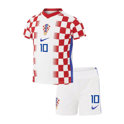 MODRIĆ #10 Croatia Kids Home Soccer Kit World Cup 2026 Red&White