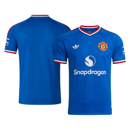 Manchester United Mens Away Soccer Jersey 2026/27 Blue - Player Version