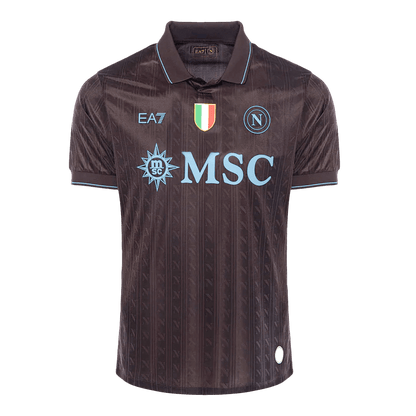 Napoli Mens Third Away Soccer Jersey 2025/26 Black - Player Version