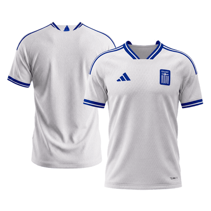 Greece Mens Home Soccer Jersey World Cup 2026 White