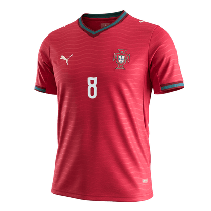 B.FERNANDES #8 Portugal Mens Home Soccer Jersey World Cup 2026 Red [PREMIUM]
