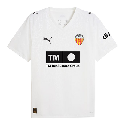 Valencia Mens Home Soccer Jersey 2025/26 White