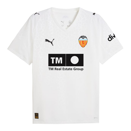 Valencia Mens Home Soccer Jersey 2025/26 White