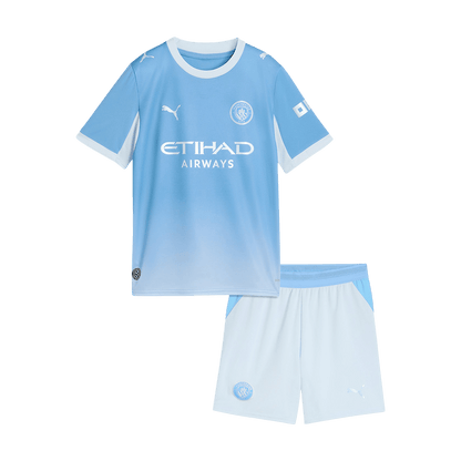 Manchester City Kids Home Soccer Kit 2026/27 Blue