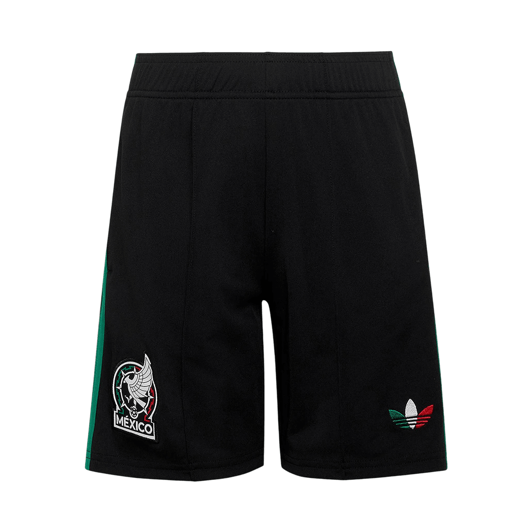 Mexico Mens Third Away Soccer Shorts World Cup 2026 Black