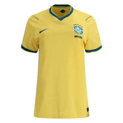 Brazil Womens Home Soccer Jersey World Cup 2026 Yellow