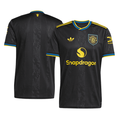Manchester United Mens Third Away Soccer Jersey 2025/26 Black