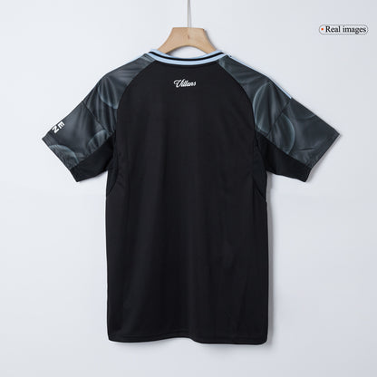 Aston Villa Mens Away Soccer Jersey 2025/26 Black