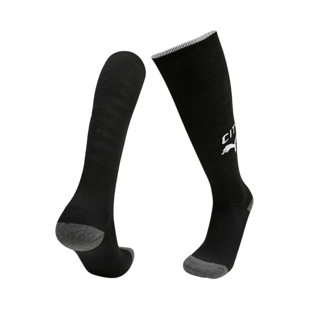 Manchester City Mens Away Soccer Socks 2025/26 Black [PREMIUM]