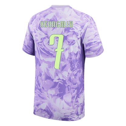 HEUNGMIN #7 South Korea Mens Away Soccer Jersey World Cup 2026 Purple - Player Version