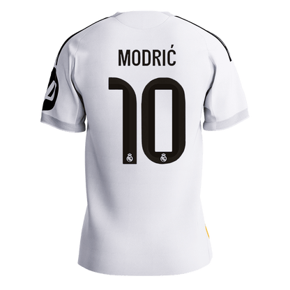 MODRIĆ #10 Real Madrid Mens Home Soccer Jersey 2025/26 White - Player Version [PREMIUM]