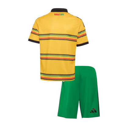 Jamaica Kids Home Soccer Kit World Cup 2026 Yellow&Green