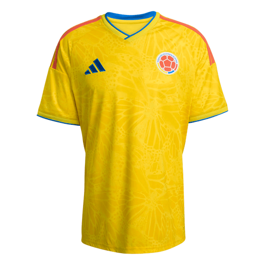 Colombia Mens Home Soccer Jersey World Cup 2026 Yellow
