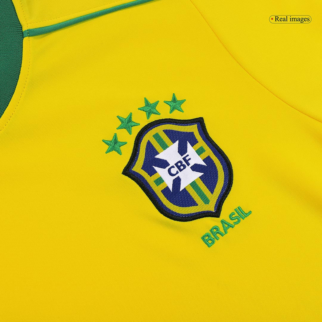 Retro RONALDO #9 Brazil Mens Home Soccer Jersey World Cup 1998 Yellow
