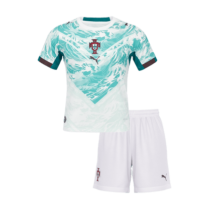 Portugal Kids Away Soccer Kit World Cup 2026 White