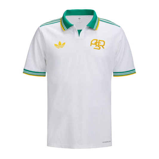 Roma Mens Third Away Soccer Jersey 2025/26 White