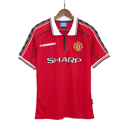 Retro Manchester United Mens Home Soccer Jersey 98/00 Red