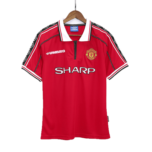 Retro Manchester United Mens Home Soccer Jersey 98/00 Red