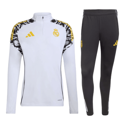 Real Madrid Mens Training Tracksuit Kit 2025/26 White