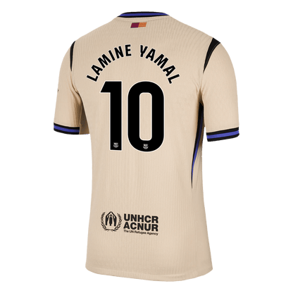 LAMINE YAMAL #10 Barcelona Mens Away Soccer Jersey 2025/26 Yellow - Player Version