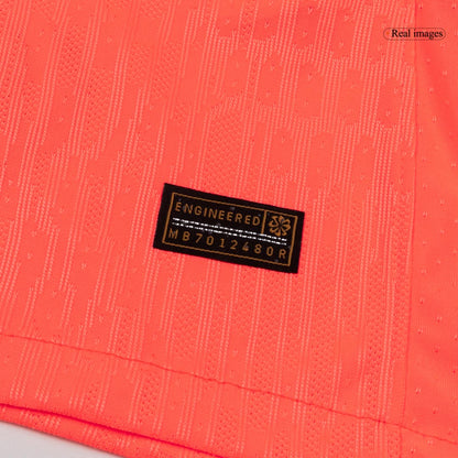 F.DE JONG #21 Barcelona Mens Third Away Soccer Jersey UCL 2025/26 Orange - Player Version