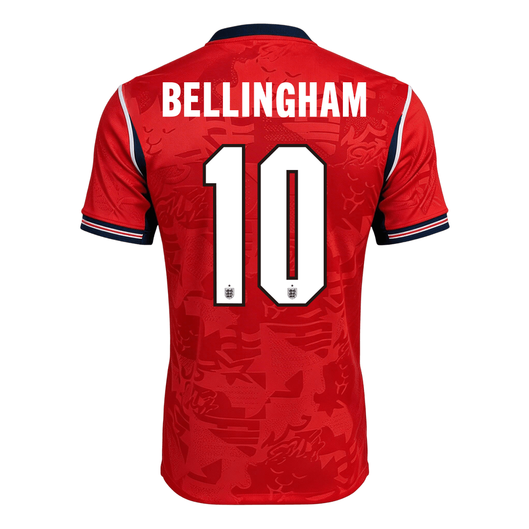 BELLINGHAM #10 England Mens Away Soccer Jersey World Cup 2026 Red