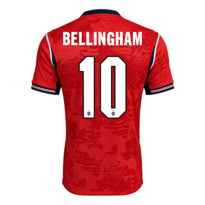 BELLINGHAM #10 England Mens Away Soccer Jersey World Cup 2026 Red