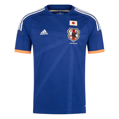 Retro Japan Mens Home Soccer Jersey World Cup 2014 Blue