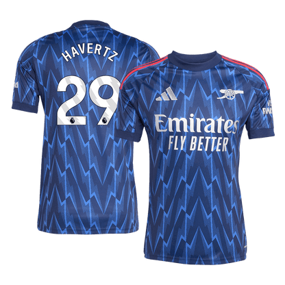 HAVERTZ #29 Arsenal Mens Away Soccer Jersey 2025/26 Blue