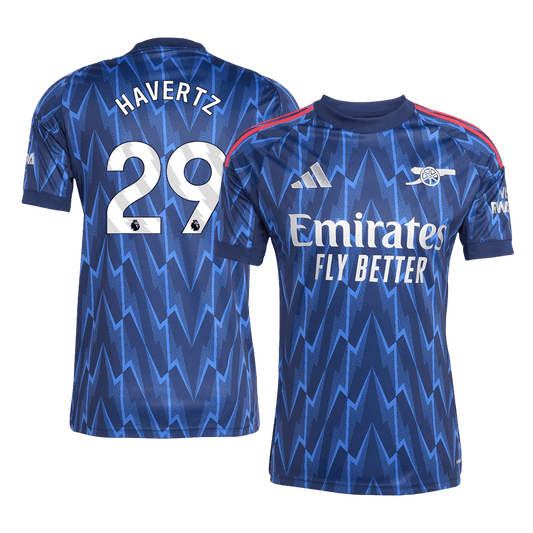 HAVERTZ #29 Arsenal Mens Away Soccer Jersey 2025/26 Blue