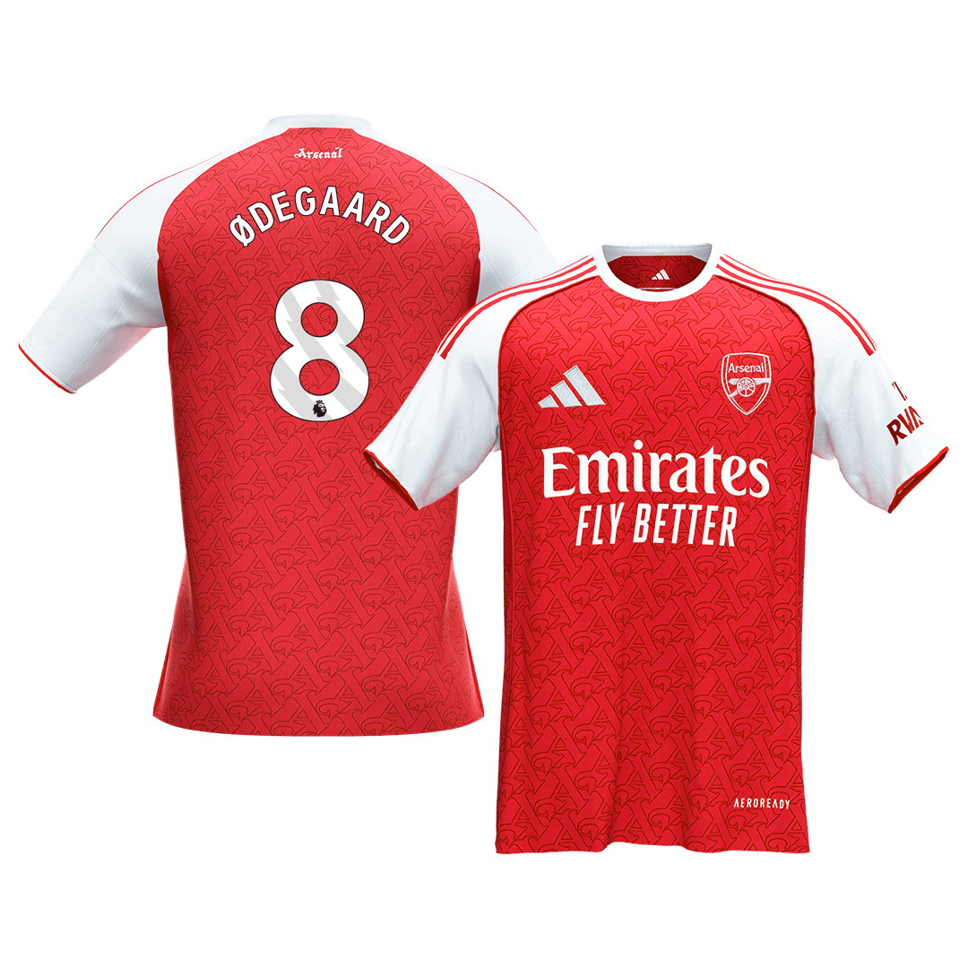 ØDEGAARD #8 Arsenal Mens Home Soccer Jersey 2025/26 Red [PREMIUM]
