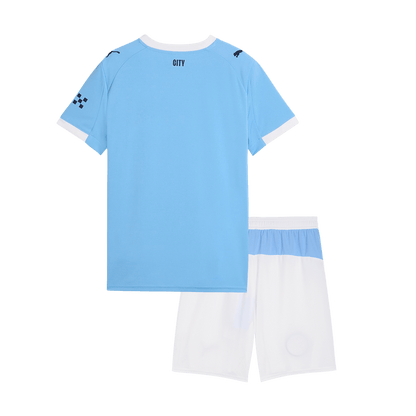 Manchester City Kids Home Soccer Kit 2025/26 Blue