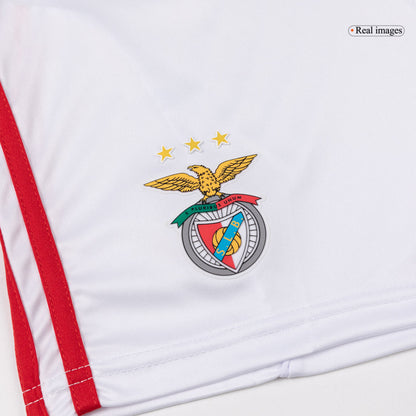 Benfica Kids Third Away Soccer Kit 2025/26 White
