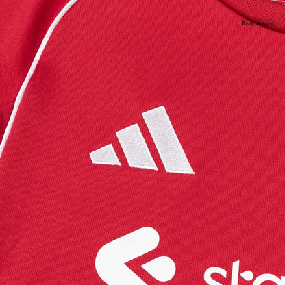 Liverpool Mens Home Long Sleeve Soccer Jersey 2025/26 Red
