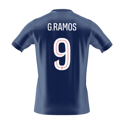G.RAMOS #9 PSG Mens Home Soccer Jersey 2025/26 Navy [PREMIUM]