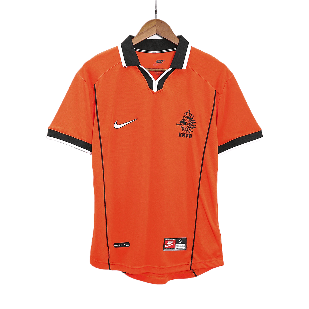 Retro Netherlands Mens Home Soccer Jersey World Cup 1998 Orange