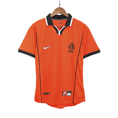 Retro Netherlands Mens Home Soccer Jersey World Cup 1998 Orange