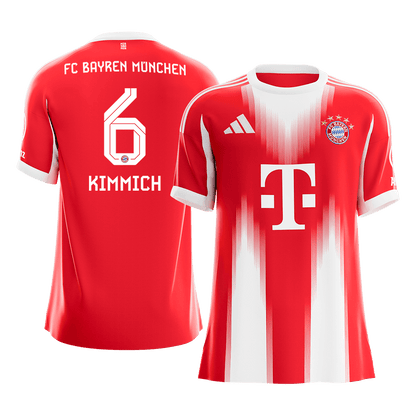 KIMMICH #6 Bayern Munich Mens Home Soccer Jersey 2025/26 Red [PREMIUM]