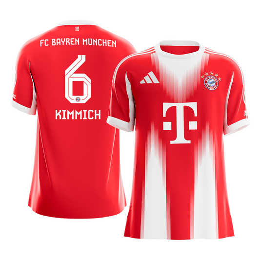 KIMMICH #6 Bayern Munich Mens Home Soccer Jersey 2025/26 Red [PREMIUM]