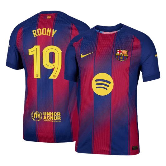 ROONY #19 Barcelona Mens Home Soccer Jersey UCL 2025/26 Red&Blue - Player Version